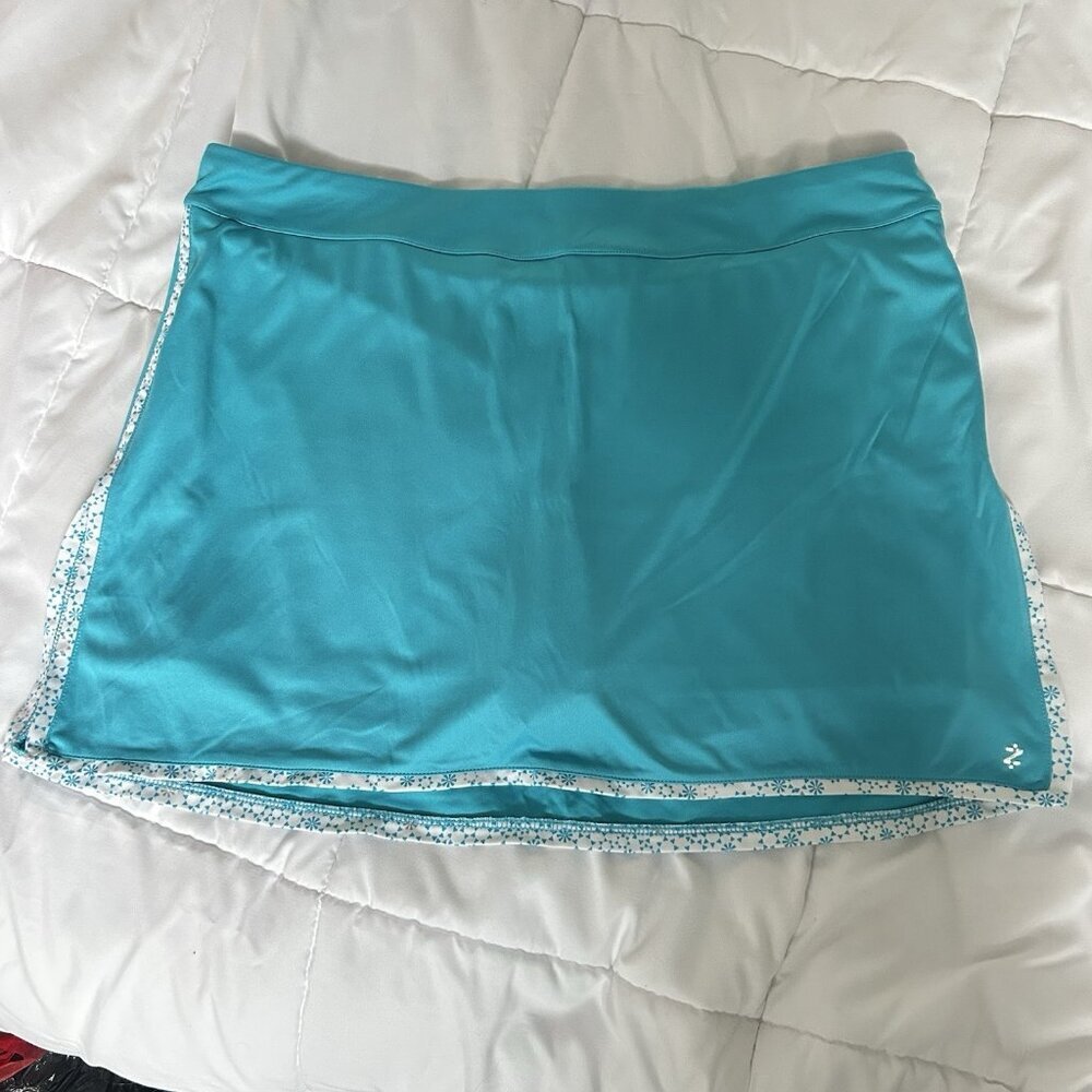 IZOD Perform X Movement Cool-FX Skirt Skort Womens XL Blue Tennis Golf